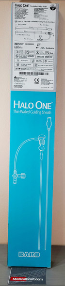 Bard HLO62535 Halo One™ Thin-Walled Guiding Sheath 6Fr x 25cm, 0.035" guidewire. Box of 01