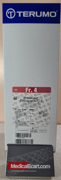Terumo RSB401 Pinnacle® R/O II Introducer Sheath with Radiopaque Marker 4Fr x 6cm, Box of 10