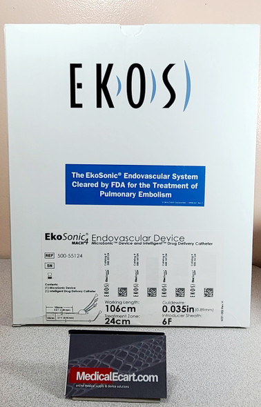 Boston Scientific 500-55124 EKOS™ Endovascular System, 5.4 Fr X 106 cm length, 24 cm Treatment zone, 0.035” compatible guidewire, Box of 01