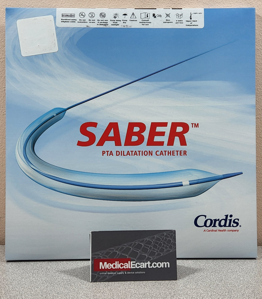 Cordis 48003002X SABER® PTA Dilatation Catheter, Diameter 3.0mm X 20mm, Length 150cm, Box of 01