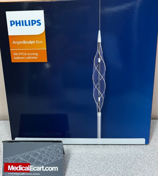 Philips 2200-3515-B AngioSculpt Evo RX PTA scoring Balloon Catheter 3.5 mm X 15 mm X 139 cm, with hydrophilic coating, Box of 01