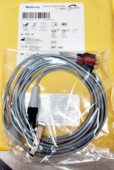 Medtronic 2292 Analyzer Surgical Cable, Box of 01
