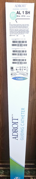 Cordis 67203700 ADROIT ® AL 0.72" ID, PTFE Guiding Catheter, 100CM, 6FR, 01 SH, Box of 01