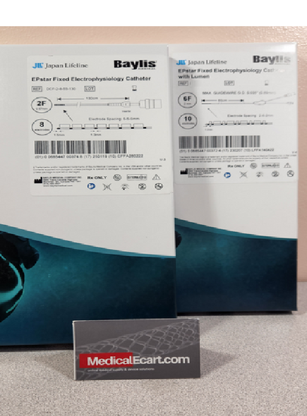 Baylis DLK-2-55-6-55-65 EPstar Bundle 2F + 6F (555) Virtual Kit, with 01 EPstar Fixed Electrophysiology Catheter - 2F, 01 EPstar Fixed Electrophysiology Catheter with Lumen - 6F (555), Box of 01