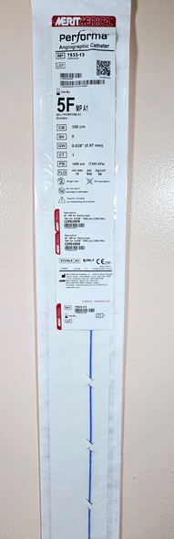 Medical 7533-13, Performa® MP A1, Angiographic Catheter, Braided, 5FR, 100 cm, 0.038" MULTI A1, Box of 05
