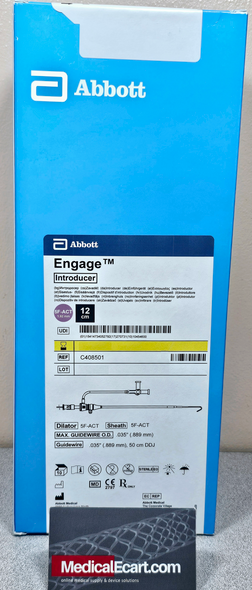 Abbott C408501  Engage™ 12 cm Introducer Sheaths with Guide Wire,  5Fr, 12cm,  x 0.035in, Box of 10