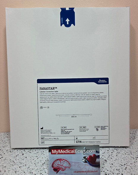 Boston Scientific M004PF41M434 FARAWAVE™ PF41M434, FARASTAR catheter connection cable for FARAWAVE, 300 cm, sterile and single-use. Box of 01