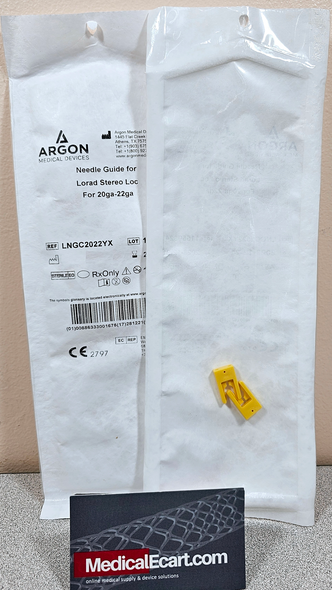 Argon LNGC2022YX Lorad Needle Guides Closed type, fits 20G to 22G, Box of 20