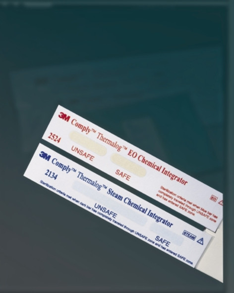 2134MM Comply™ Thermalog™ Sterilization Chemical Integrator Strip Steam 4 Inch, case of 8 packs