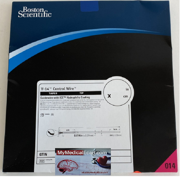 Boston Scientific H74939216918220 V-14™ ControlWire™ 39216-91822 Guidewire with ICE™ Hydrophilic Coating, Long Taper, 0.014in x 182cm, Angled Tip. Box of 01, Angled Tip. Box of 01