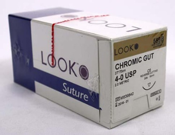 559B Suture 4-0 Chromic Gut C-6, Box of 12