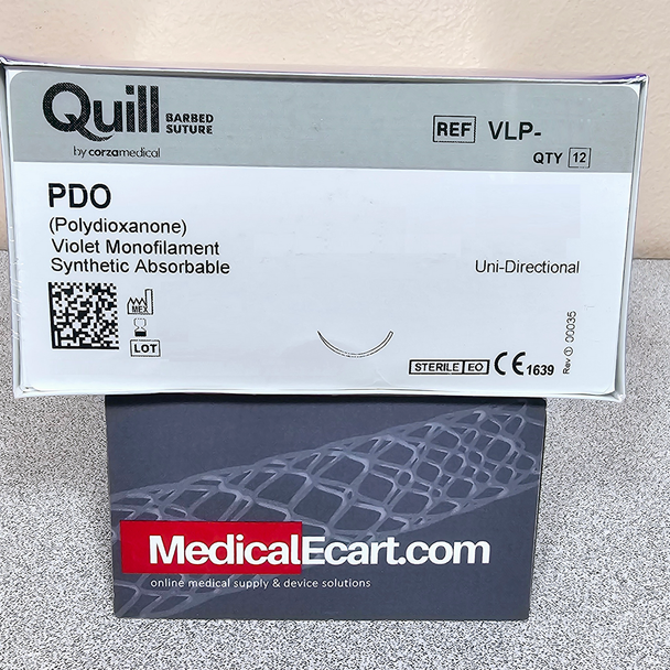 Quill™ Barbed Suture VLP-4142 PDO (Polydioxanone) Suture,  Reverse Cutting