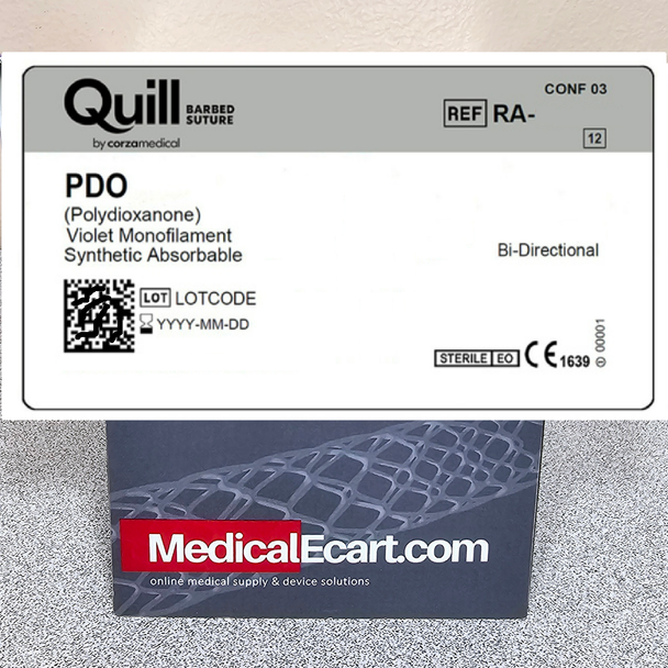 Quill™ Barbed Suture RA-1006Q PDO (Polydioxanone) Suture, Reverse Cutting, Bi-Directional