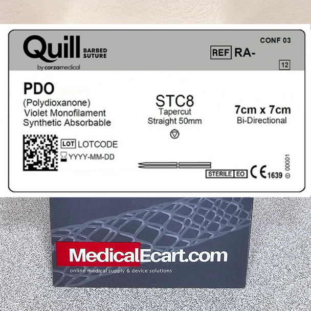 Quill™ Barbed Suture RA-1023Q PDO (Polydioxanone) Suture, Taper Cutting, Bi-Directional