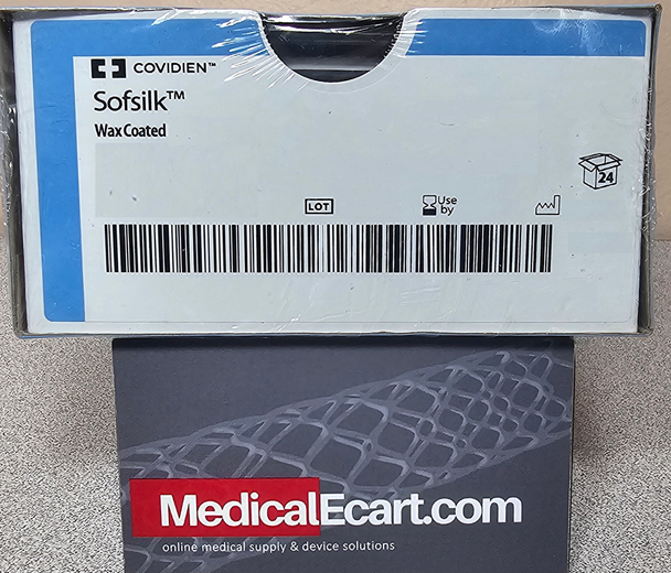 Covidien SS-5641 Sofsilk™ Silk Suture, Premium Reverse Cutting, Box of 36