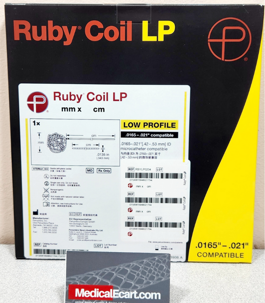 Penumbra RBYLP0406 Ruby™ Coil LP, 4 mm X 6 cm. Box of 01
