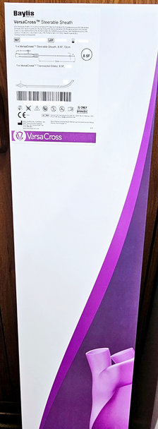 Baylis VST0201 VersaCross® Steerable Sheath, 8.5 F X 72 cm Length, Curve Large