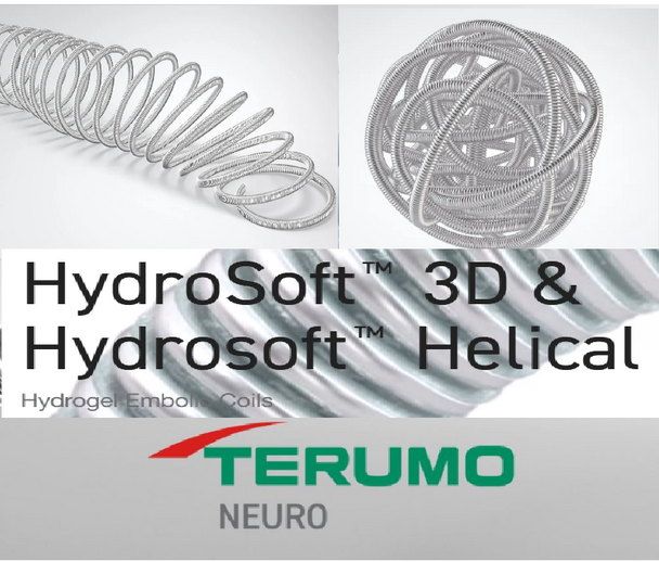 Terumo Neuro 7110-0206 HydroSoft™ 3D Advanced Complex Coil: Framing, Filling, and Finishing, 2mm X 6cm. Box of 01
