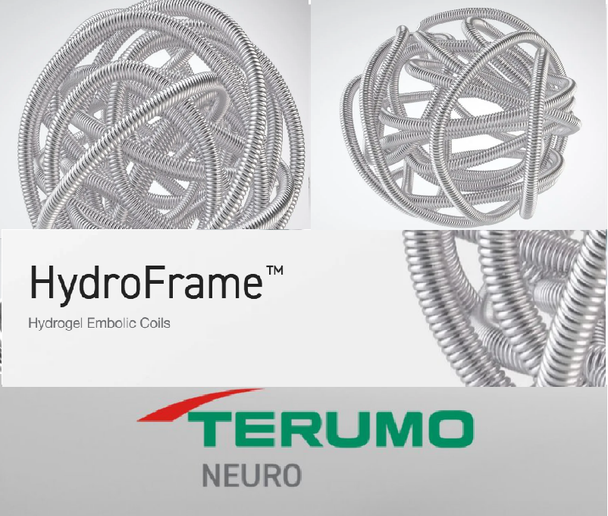 Terumo Neuro 7118-1850 HydroFrame™ 18 Advanced Complex Coil: Framing and Filling, 18mm X 50cm. Box of 01