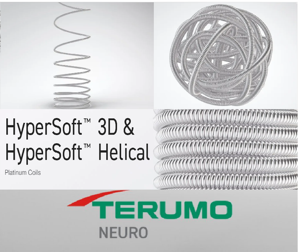 Terumo Neuro 8410-0202 HyperSoft™ 3D Advanced Complex Coil: Filling and Finishing, 2mm X 2cm. Box of 01