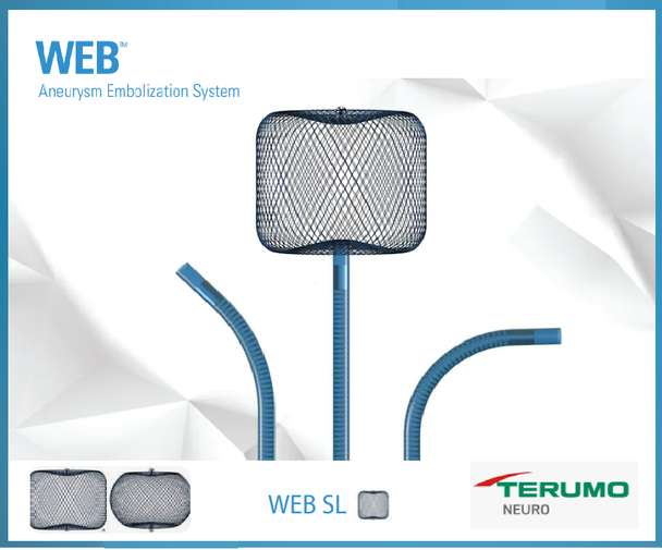 Terumo Neuro W2-8-3 WEB™ Embolization System, WEB 27 Single Layer 8mm x 3mm. Box of 01