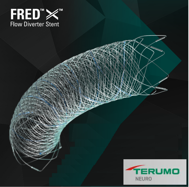 Terumo Neuro FREDX3019 FRED™ X, Flow Diverter Stent, 21 System, Flow Re-Direction Endoluminal Device 3.0mm X 19mm. Box of 01