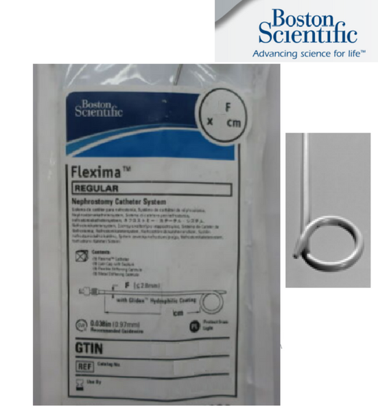 Boston Scientific M001271800 Flexima™ Nephrostomy Catheters 27-180, Neph, 10Fr (3.33 mm) X 25 cm, Regular Durometer K, Pack of 01
