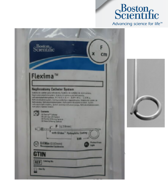 Boston Scientific M001271770 Flexima™ Nephrostomy Catheters 27-177, Neph, 8Fr (2.66 mm) X 25 cm, Firm Durometer K, Pack of 01