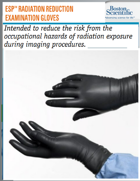 Boston Scientific M001201101 ESP™ Radiation Reduction Examination Gloves, Size 7. 20-110. Box of 03 Pairs