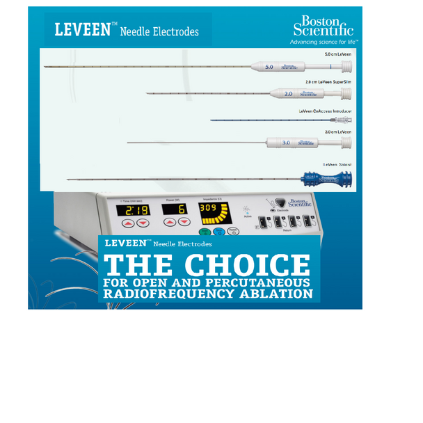 Boston Scientific M001262260 LeVeen SuperSlim™ Needle Electrodes, 26-226, 2.0/17/15,  Array Diameter 2cm, Cannula Length 15 cm. Box of 01