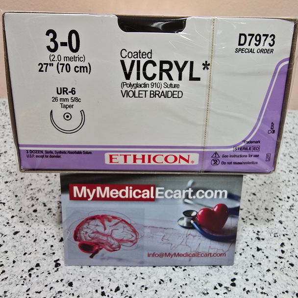 Ethicon D7973 COATED VICRYL® (polyglactin 910) Suture, Taper point