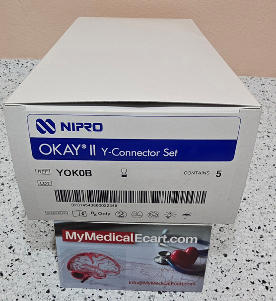 Nipro YOK0B OKAY® II Connector; Y-Connector. Box of 05