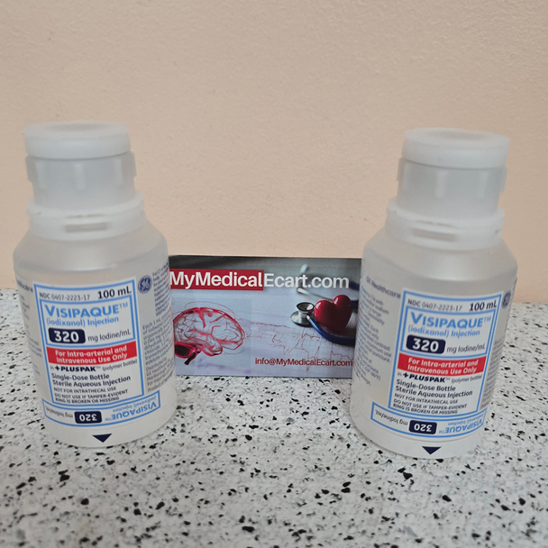 GE HealthCare V562 Visipaque™ (iodixanol) Injection 320mg I/mL, 100 mL +PLUSPAK polymer bottles, Box of 10 (NDC 0407-2223-17)