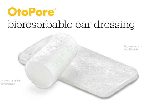 Stryker 5400-010-000 OtoPore® Bioresorbable Ear Dressing, Cylinder, standard, 2 x 1 cm, Box of 08