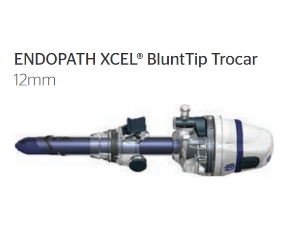 Ethicon H12LP ENDOPATH XCEL™ Trocars, Blunt Tip Trocars, 12mm diameter, 100mm (length), Smooth sleeve. Box of 06