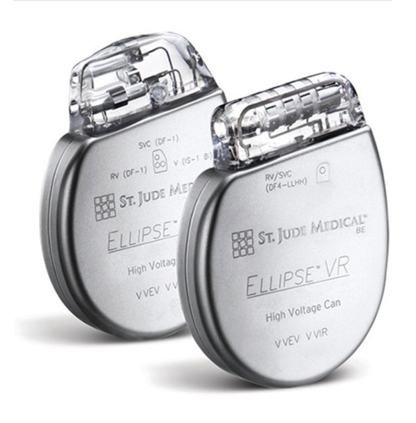 CD1411-36Q, St. Jude Medical, Implantable Cardioverter Defibrillator, Ellipse VR 36, Single-chamber ICD with RF telemetry,  Connector  DF4-LLHH