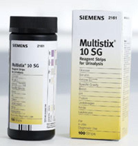 10336425 Siemens Multistix Strip Urinalysis Test 10SG Parameter, Bottle of 100