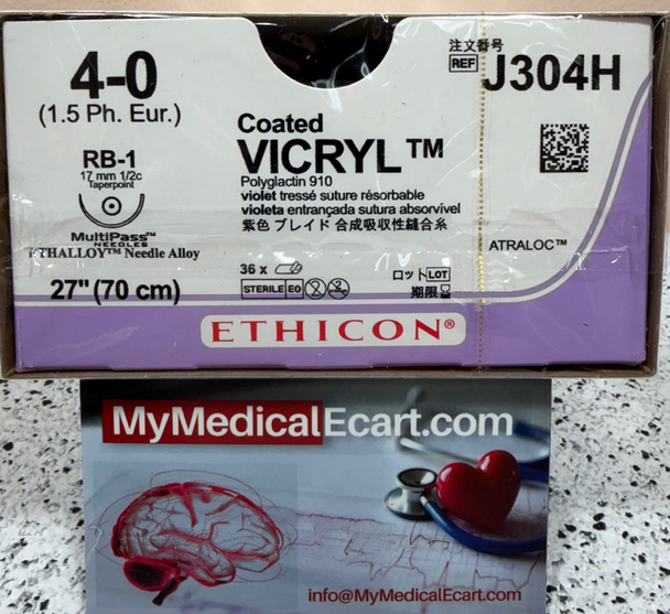Ethicon J304H COATED VICRYL® (polyglactin 910) Suture