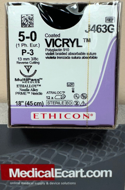 Ethicon J463G COATED VICRYL® (polyglactin 910) Suture