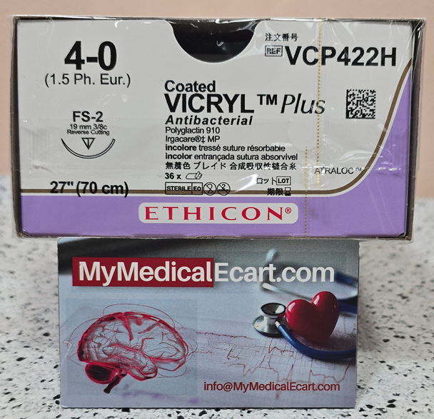 Ethicon VCP422H COATED VICRYL® Plus Antibacterial (polyglactin 910) Suture