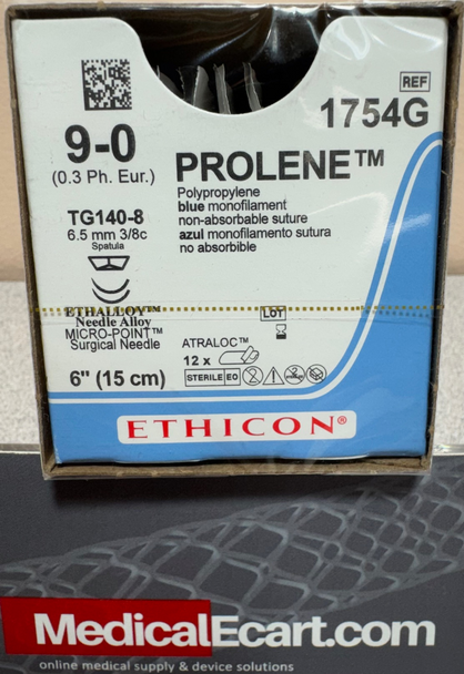 Ethicon 1754G PROLENE® Polypropylene Suture, Box of 12