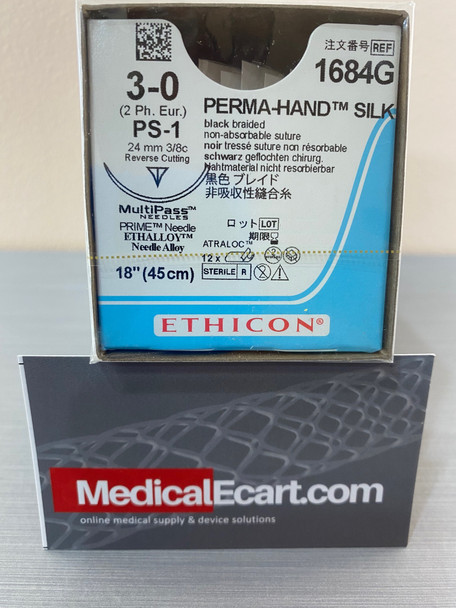Ethicon 1684G PERMA-HAND Silk Suture