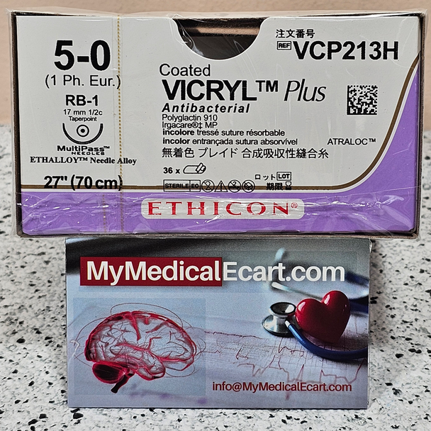 Ethicon VCP213H COATED VICRYL® Plus Antibacterial (polyglactin 910) Suture
