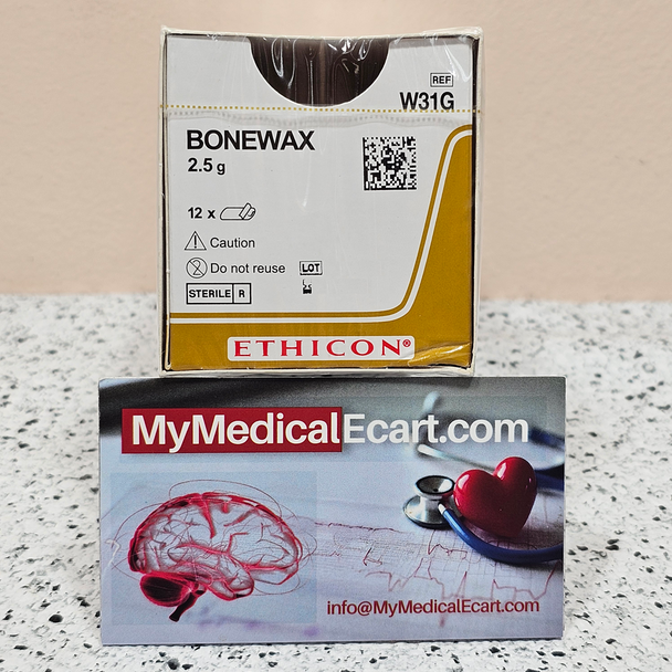Ethicon W31G Bone Wax 2.5gm Bone Wax, Box of 12