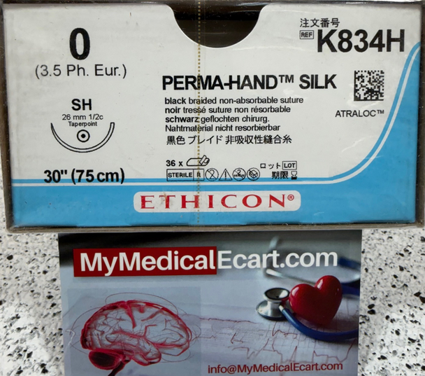 Ethicon K834H PERMAHAND® Silk Suture