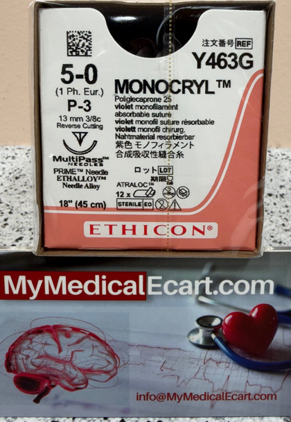 Ethicon Y463G MONOCRYL® (poliglecaprone 25) Suture