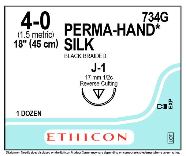Ethicon 734G PERMA-HAND Silk Suture