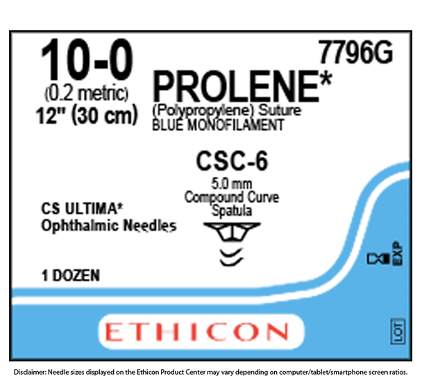 Ethicon 7796G PROLENE® Polypropylene Suture