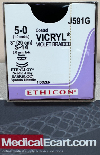 Ethicon J591G COATED VICRYL (polyglactin 910) Suture