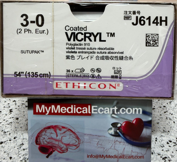 Ethicon J614H COATED VICRYL® (polyglactin 910) Suture
